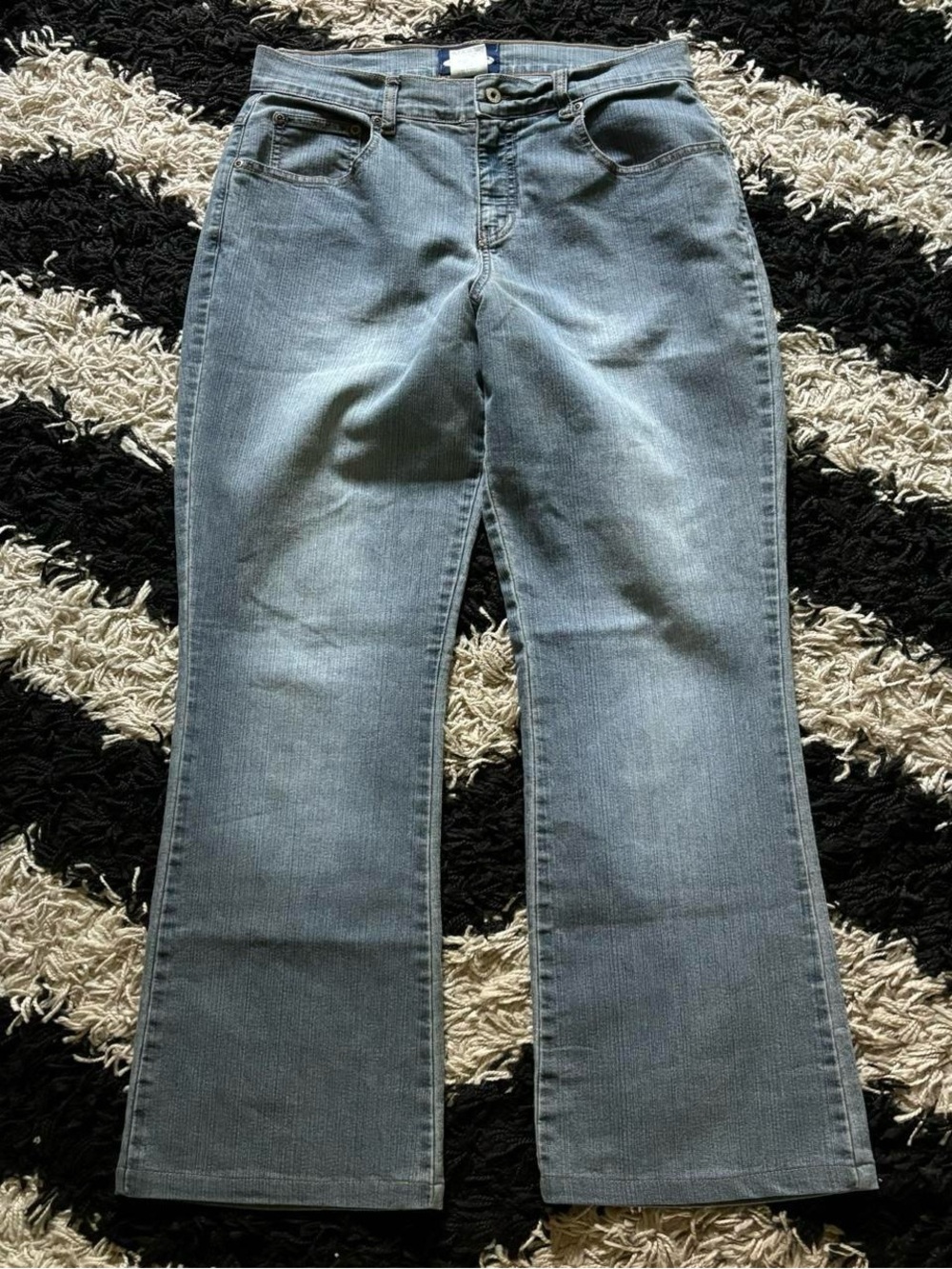 L.A. Blues Stretch Medium Wash Denim Wide Leg Bootcut Jeans Women’s 10